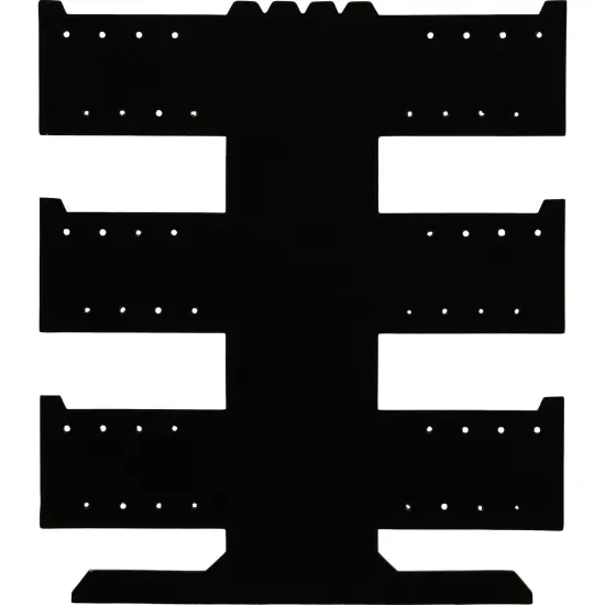 24 Pair Earring Necklace Bracelet T-Bar Black Cardboard Display {1}