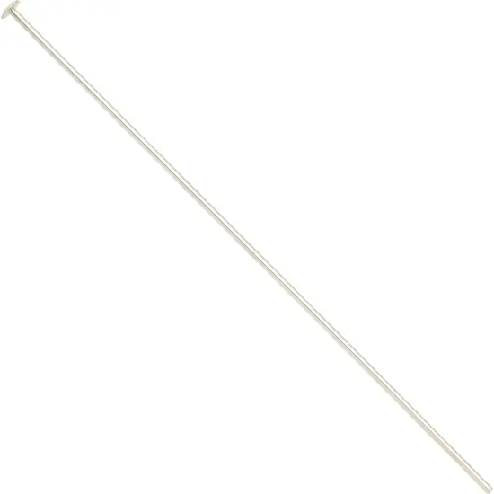 100 Sterling Silver Head Pins Hat Stick Pin Part Findings 2" 22 Gauge {4}