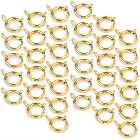 36 Pocket Watch Parts Fobs Connectors Gold Plated 12mm {1}