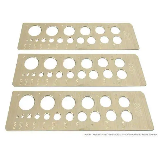 3 Gemstone Diamond Sizing Gauge Gemologist Bead Tool {1}