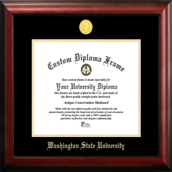 Washington State University 14w x 11h Gold Embossed Diploma Frame {1}