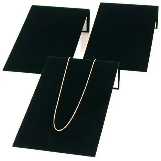 3 Black Velvet Bracelet Jewelry Showcase Display Ramps {1}