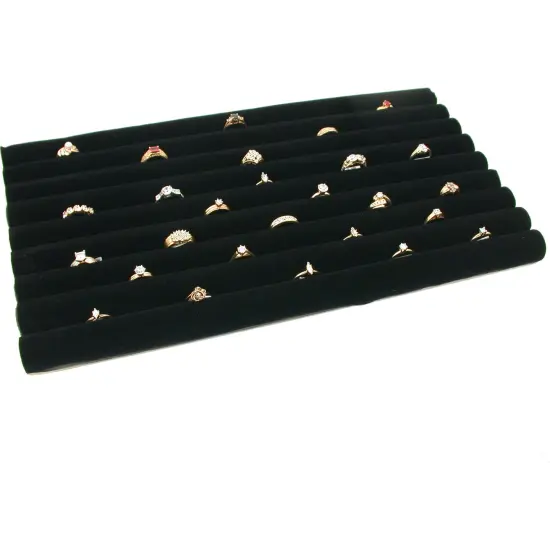 Jewelry Display Case Box 36 Ring Velvet Insert New {2}