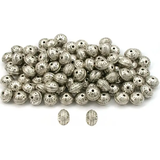 Antique Silver Plated Saucer Bali Beads Part Approx 100 {1}