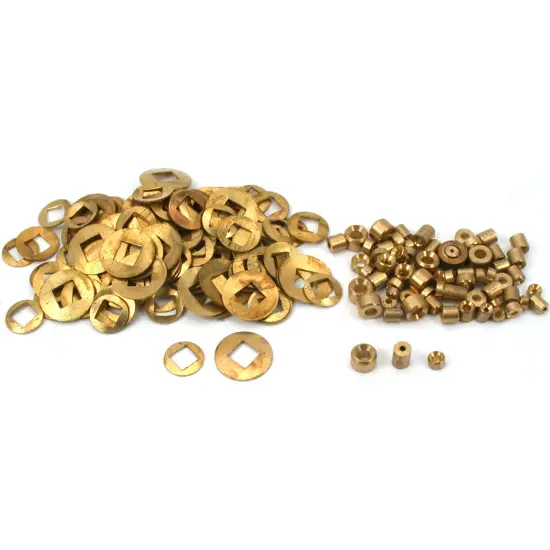 200 Clock Pivot Bushing Square Hole Washers Repair Part {1}