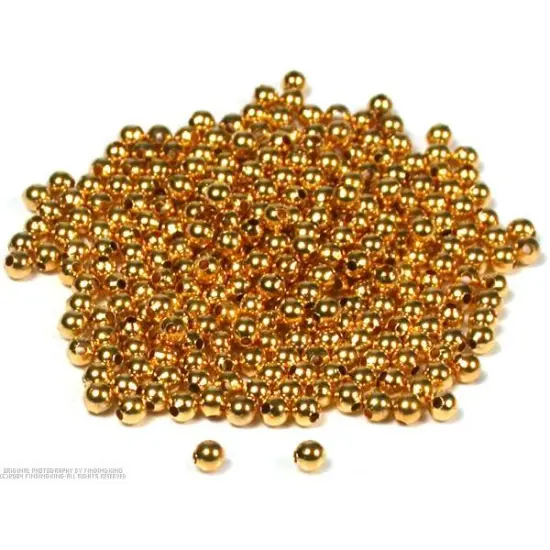 300 Gold Plated Ball Beads Round Stringing Beading 3mm {1}