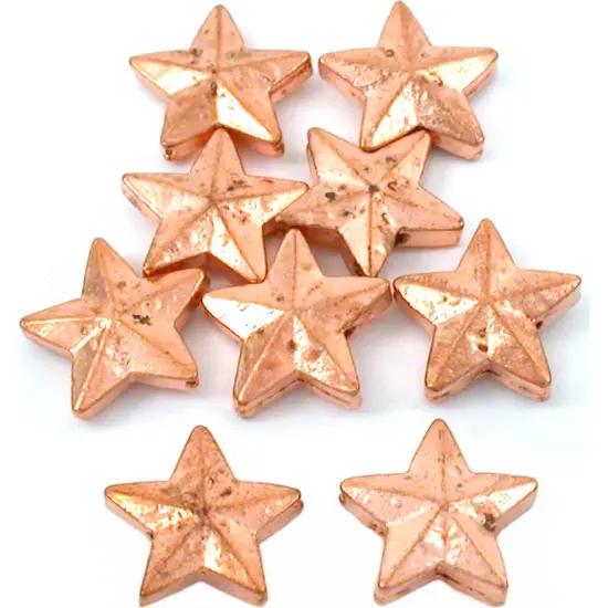 16g Star Beads Copper Plated Spacer Beading 13mm App 8 {1}