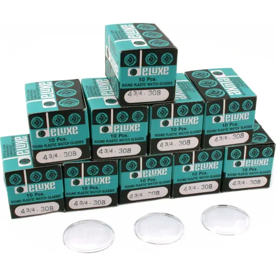 100 Plastic Watch Crystals Watchmaker Dome Parts 30.8mm {1}