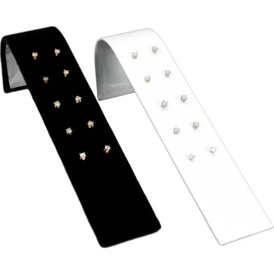 Black Velvet & White Jewelry Display 11 Pc Set Bonus {2}