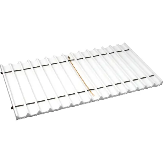 2 15 Slot White Leather Bracelet Watch Tray Displays {2}
