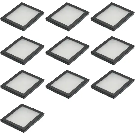Display Cases Mount Frame Case with Glass Top 5 1/2" x 4 1/2" x 3/4" Pack of 10 {1}