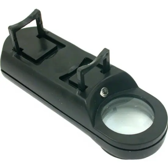 10x Illuminated Magnifier with Built-In Compass & 1/2" Folding Legs {2}