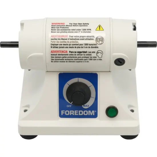 Bench Lathe Kit with MAFH25 Fiter Hood, Right & Left Tapered Spindles, 5/16&rdquo; dia. Motor Shaft, 115v {4}