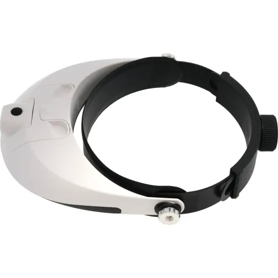 HAWK OPTICALS MG9008 2 LED Head Magnifier with Extra Lenses, White {2}