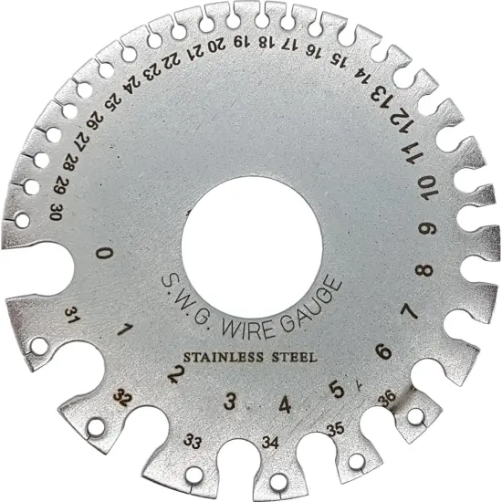 Gauge for Sheet and Plate Iron and Steel, Also Measures Wire Gauge: TM-30000 {1}