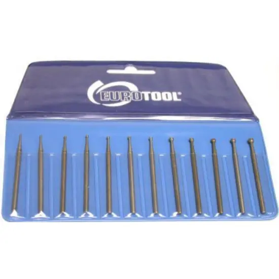 Two Deluxe 12 Pc Swiss Tungsten Vanadium Cup Burs 3/32" Shanks {1}