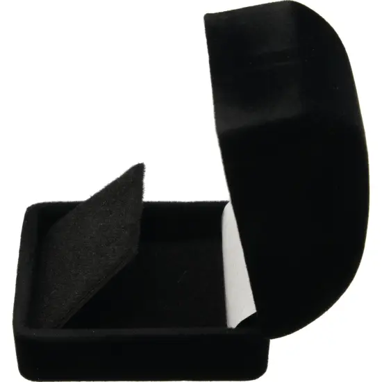 Earring Gift Box Black Velvet Flocked Jewelry Display {5}
