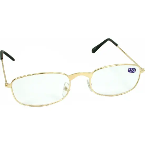 1.75 Reading Eye Glasses Magnifier Gold Color Frame {1}