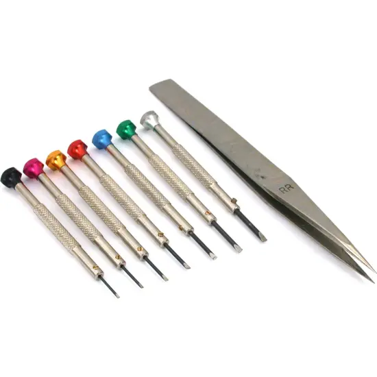 7 Watchmakers Screwdrivers Jewellers Tweezers Jewelers {1}