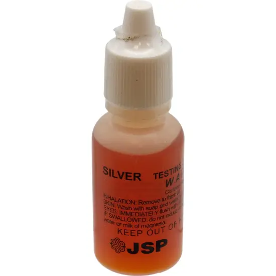 JSP Premium Silver Jewelry Testing Solution Test Purity 1/2oz Bottle {1}