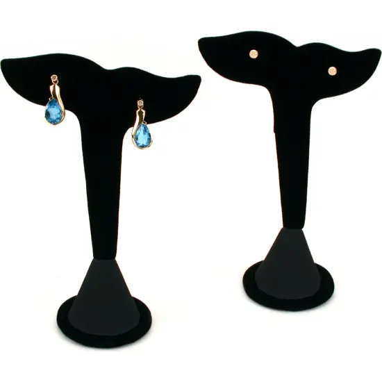 Black Earring Necklace Bracelet Displays 7 Pc Set New {5}