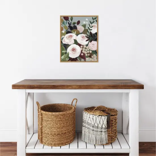 Bohemian Blooms I by Grace Popp Canvas Wall Art Print Framed Natural {5}