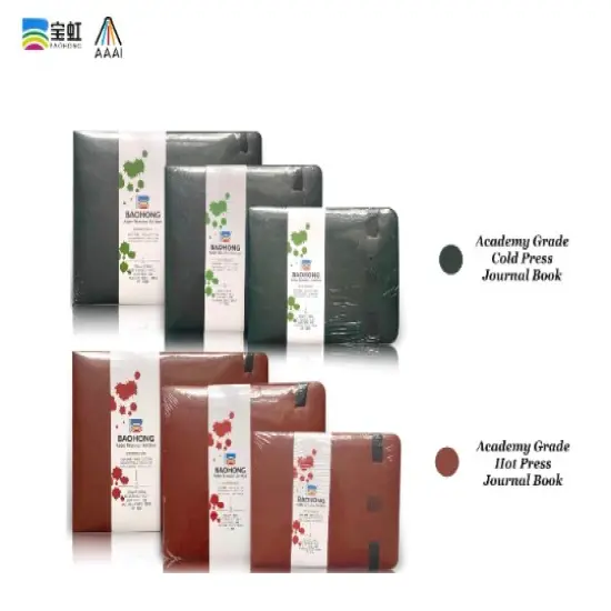 BAOHONG Journal Book 100% cotton Watercolor Paper 140lb/300gsm, Academy Grade Watercolor Paper, 24 sheets {2}