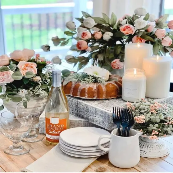 Rustic Farmhouse Decorative 15 in. x 15 in. Solid Reclaimed Wooden Display Riser/Stand White {5}