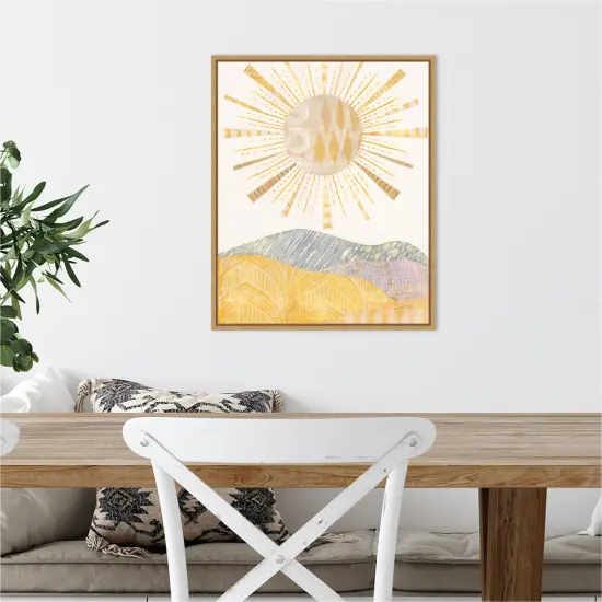 Boho Sunshine II by Courtney Prahl Canvas Wall Art Print Framed {4}