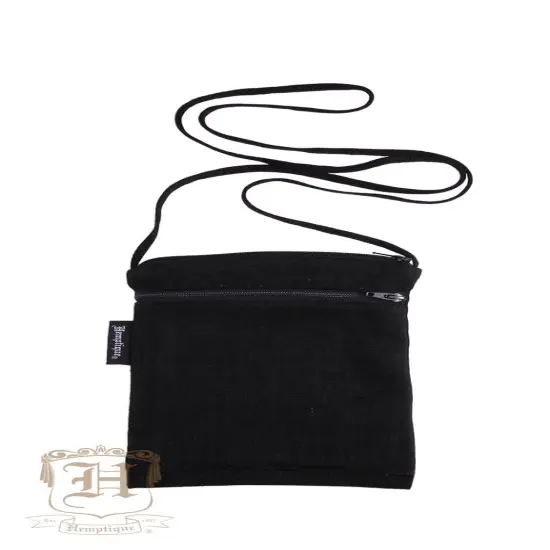 Hemptique Hemp Passport Holder Home Travelling Apparel Eco Friendly AZO Dye Free Naturally Grown Fiber Black {2}