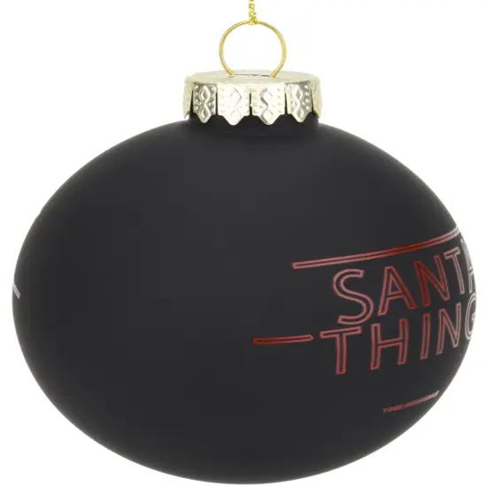 Santa Things Glass Christmas ornament {2}