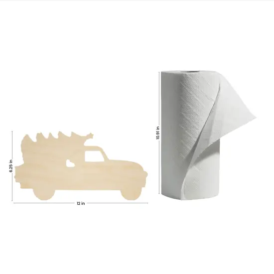 Christmas Pickup Truck Cutout, 12" DIY Wood Christmas Crafts/Decor | Woodpeckers {6}
