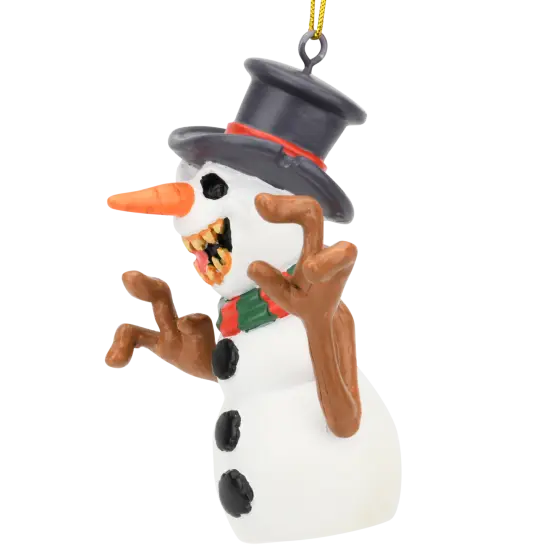 Evil Snowman Halloween Horror Christmas Ornaments {5}