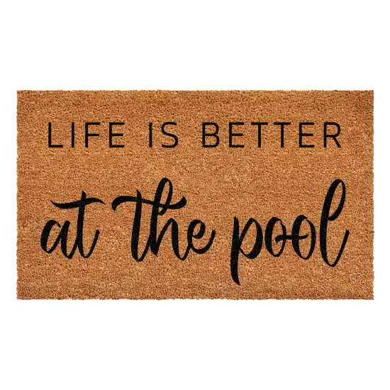 107111729 Life is Better at the Pool Doormat {1}