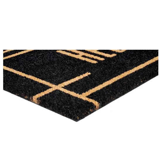 107391729 Modern Black Hello Doormat {3}