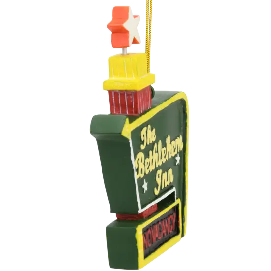 No Vacancy at The Bethlehem Inn Sign / No Room in The Inn Funny Ornaments {2}