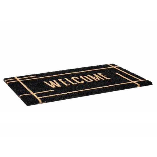 107381729 Modern Black Welcome Doormat {3}
