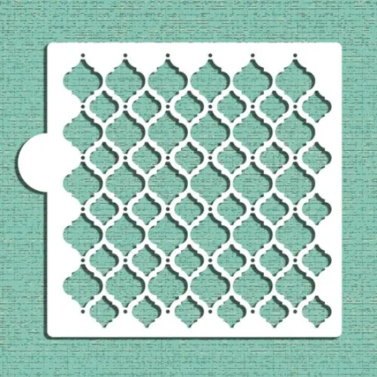 Turkish Intricate Pattern Cookie & Craft Stencil | CM099 by Designer Stencils | Cookie Decorating Tools | Baking Stencils for Royal Icing, Airbrush, Dusting Powder | Craft Stencils for Canvas, Paper, Wood | Reusable Food Grade Stencil {1}