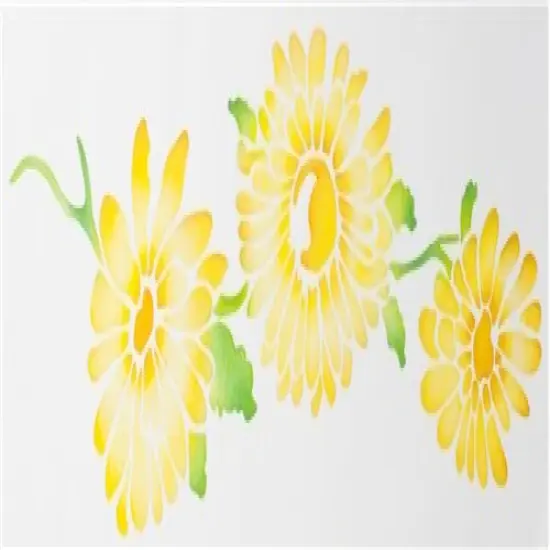 Daisy Cake Stencil | C356 by Designer Stencils | Cake Decorating Tools | Baking Stencils for Royal Icing, Airbrush, Dusting Powder | Reusable Plastic Food Grade Stencil for Cakes | Easy to Use & Clean Cake Stencil {2}