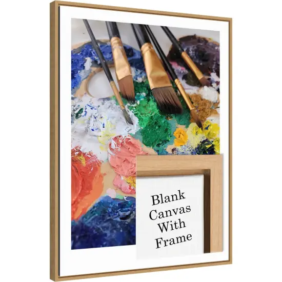 Framed Blank White Canvas for DIY Artwork, Crafts and Painting Sylvie Maple {2}