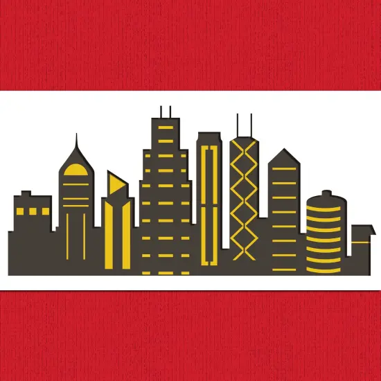 Chicago Detailed Skyline Cake Stencil Side | C1005 by Designer Stencils | Cake Decorating Tools | {2}