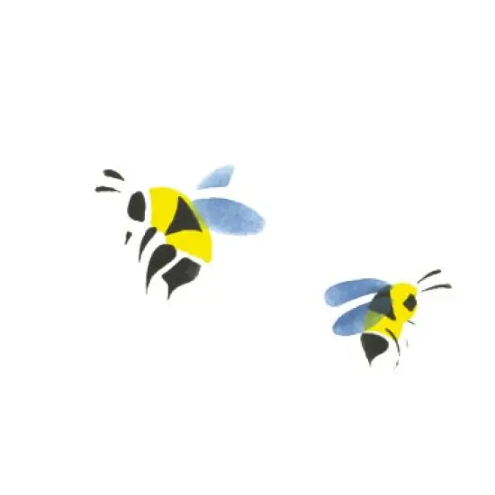 Bees Wall Stencil | 2322 by Designer Stencils | Animal & Nature Stencils | Reusable Art Craft Stencils for Painting on Walls, Canvas, Wood | Reusable Plastic Paint Stencil for Home Makeover | Easy to Use & Clean Art Stencil {2}