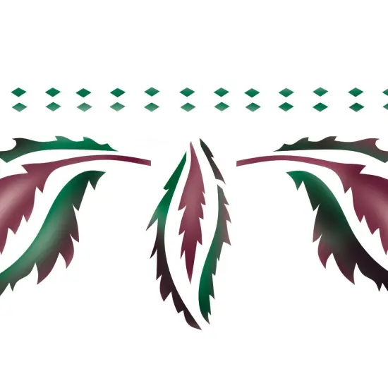 Traditional Oak Leaf Wall Stencil | 1001 by Designer Stencils | Floral Stencils | Reusable Art Craft Stencils for Painting on Walls, Canvas, Wood | Reusable Plastic Paint Stencil for Home Makeover | Easy to Use & Clean Art Stencil {2}