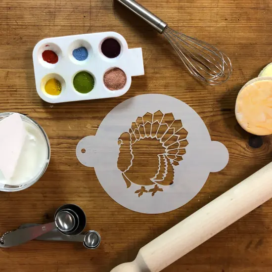Thanksgiving Turkey Cake Stencil | C346 by Designer Stencils | Cake Decorating Tools | {4}