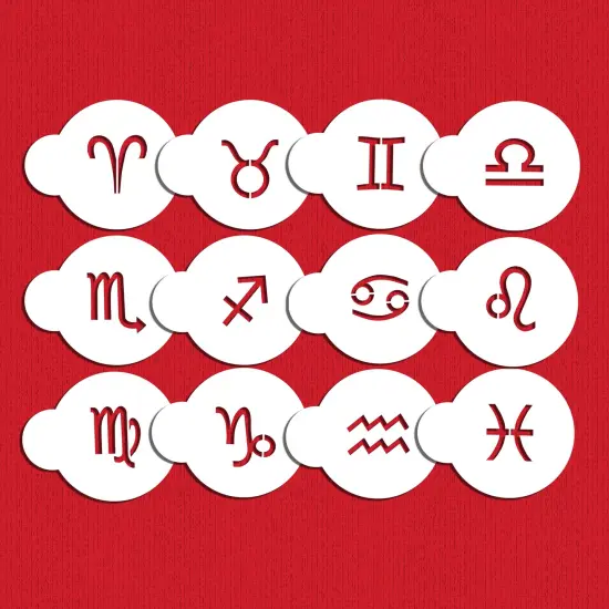 Astrological Zodiac Signs Cookie Stencil Set | C1022 by Designer Stencils | Cookie Stencils for Royal Icing, Airbrush, Dusting Powder | {5}