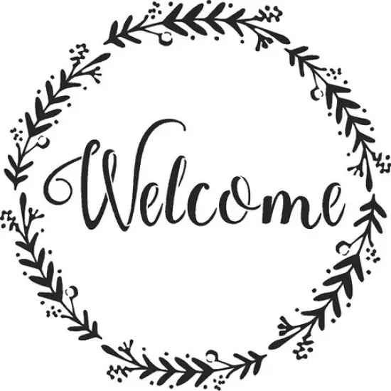 Family, Welcome, Gather Embossing 12 x 12 Stencil | FS020 by Designer Stencils | Reusable Stencils for Painting | {4}