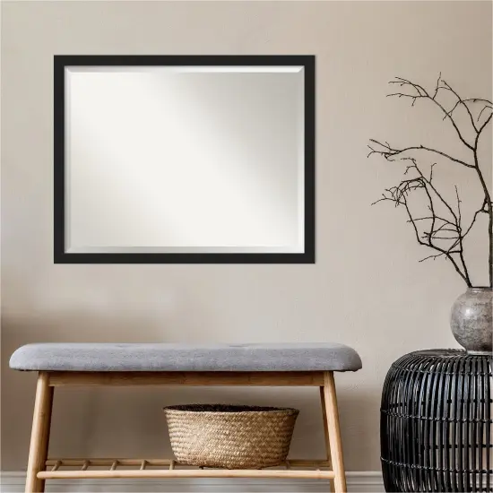 Beveled Bathroom Wall Mirror, Grace Narrow Frame {4}