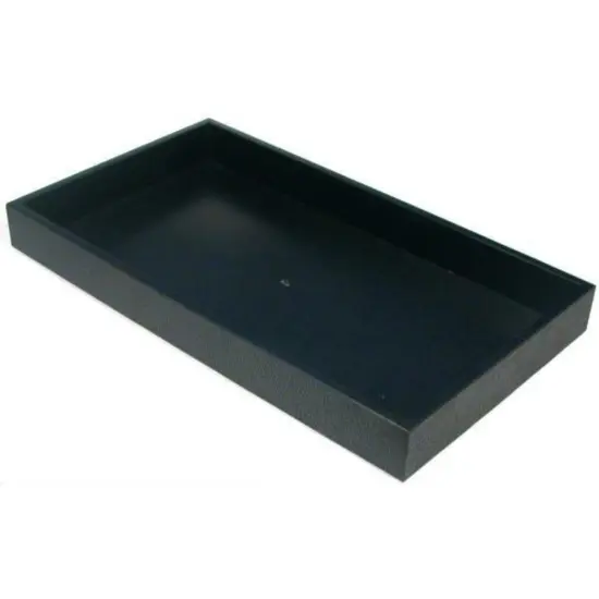3 Black Plastic Jewelry Display Trays Storage Containers Units {2}