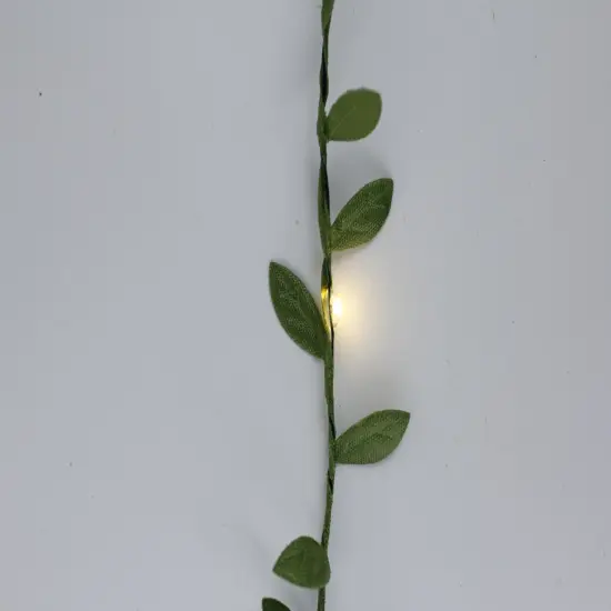 Perfect Holiday Leaf Fairy Lights - Battery Operated Green {2}