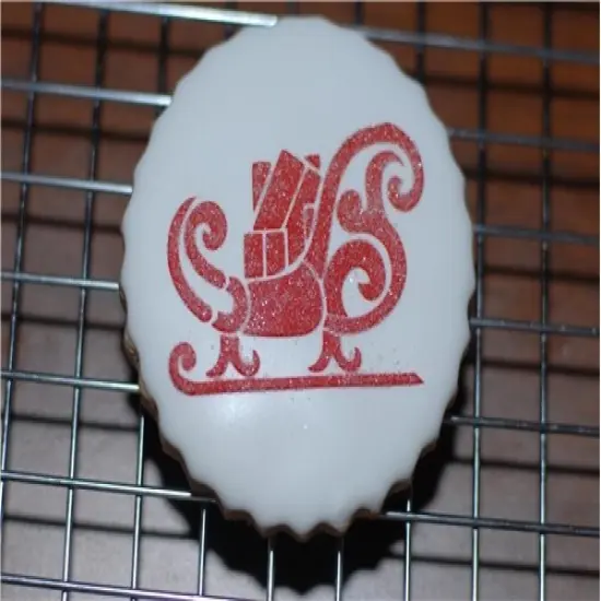 Holiday Christmas Greetings Cookie Stencils | C385 by Designer Stencils | Cookie Decorating Tools | Baking Stencils for Royal Icing, Airbrush, Dusting Powder | Reusable Plastic Food Grade Stencil for Cookies | Easy to Use & Clean Cookie Stencil {4}